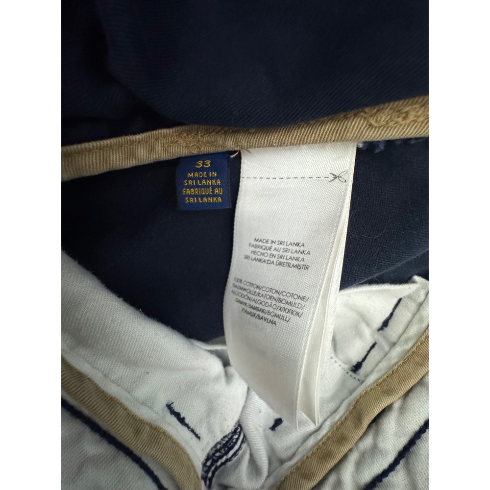 Polo Ralph Lauren Mens Navy Blue Cotton Cargo Shorts Size 33 Utility Relaxed Fit - Picture 6 of 10